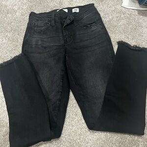 Straight leg black jeans